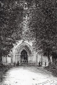 The Roman Door Labbey de Blassimon by Vincent Alexander Booth
